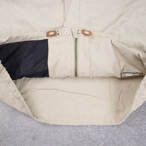 VTG 90s Nautica Snap Large Beige Long Sleeve Collared Windbreaker Jacket - Picture 10 of 15